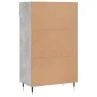 Concrete gray engineered wood shoe rack 60x35x105 cm by vidaXL, Closets and storage - Ref: Foro24-829592, Price: 53,55 €, Dis...