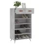 Concrete gray engineered wood shoe rack 60x35x105 cm by vidaXL, Closets and storage - Ref: Foro24-829584, Price: 55,68 €, Dis...