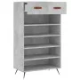 Concrete gray engineered wood shoe rack 60x35x105 cm by vidaXL, Closets and storage - Ref: Foro24-829584, Price: 55,68 €, Dis...