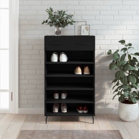 Zapatero Holzwerkstoff schwarz 60x35x105 cm von vidaXL, Schränke und Lagerung - Ref: Foro24-829629, Preis: 78,53 €, Rabatt: %