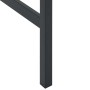 Juego de mesa alta y taburetes de jardín 9 piezas acero negro