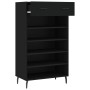 Zapatero Holzwerkstoff schwarz 60x35x105 cm von vidaXL, Schränke und Lagerung - Ref: Foro24-829629, Preis: 78,53 €, Rabatt: %