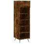 Smoked oak engineered wood shoe rack 30x35x105 cm by vidaXL, Closets and storage - Ref: Foro24-829649, Price: 45,34 €, Discou...