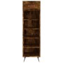Smoked oak engineered wood shoe rack 30x35x105 cm by vidaXL, Closets and storage - Ref: Foro24-829649, Price: 45,81 €, Discou...