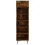 Smoked oak engineered wood shoe rack 30x35x105 cm by vidaXL, Closets and storage - Ref: Foro24-829649, Price: 45,34 €, Discou...