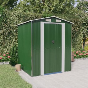 Garden shed made of green galvanized steel, 192x191x223 cm. by vidaXL, Sheds - Ref: Foro24-3147427, Price: 319,73 €, Discount: %