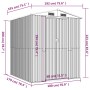 Gartenhaus aus verzinktem Stahl grün 192x191x223 cm von vidaXL, Schuppen - Ref: Foro24-3147427, Preis: 308,53 €, Rabatt: %