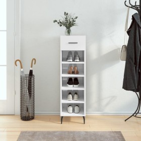 Glossy white plywood shoe cabinet 30x35x105 cm by vidaXL, Closets and storage - Ref: Foro24-829694, Price: 50,22 €, Discount: %