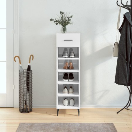 Schuhschrank aus glänzend weißem Sperrholz, 30 x 35 x 105 cm von vidaXL, Schränke und Lagerung - Ref: Foro24-829694, Preis: 5...