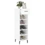 Glossy white plywood shoe cabinet 30x35x105 cm by vidaXL, Closets and storage - Ref: Foro24-829694, Price: 49,74 €, Discount: %