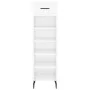 Glossy white plywood shoe cabinet 30x35x105 cm by vidaXL, Closets and storage - Ref: Foro24-829694, Price: 49,74 €, Discount: %