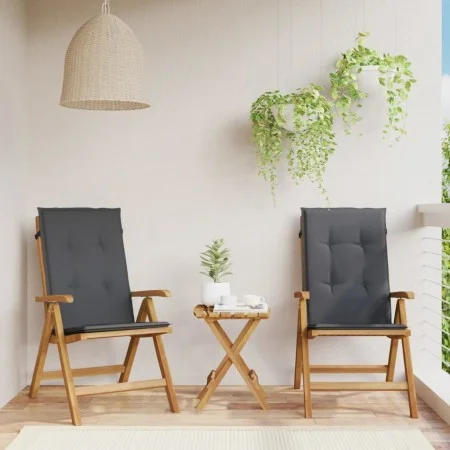 Liegestühle und Kissen 2 Stück massives Teakholz von vidaXL, Gartenstühle - Ref: Foro24-3196433, Preis: 333,16 €, Rabatt: %