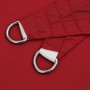 Toldo de vela cuadrado tela Oxford rojo 4,5x4,5 m