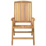 Reclining garden chairs and 2 solid teak wood cushions by vidaXL, Garden chairs - Ref: Foro24-3196433, Price: 351,23 €, Disco...