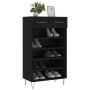 Black engineered wood shoe rack 60x35x105 cm by vidaXL, Closets and storage - Ref: Foro24-829605, Price: 73,70 €, Discount: %
