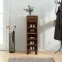 Brown oak engineered wood shoe rack 30x35x105 cm by vidaXL, Closets and storage - Ref: Foro24-829707, Price: 48,50 €, Discoun...