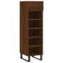 Brown oak engineered wood shoe rack 30x35x105 cm by vidaXL, Closets and storage - Ref: Foro24-829707, Price: 48,97 €, Discoun...