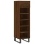 Brown oak engineered wood shoe rack 30x35x105 cm by vidaXL, Closets and storage - Ref: Foro24-829707, Price: 48,50 €, Discoun...