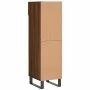 Brown oak engineered wood shoe rack 30x35x105 cm by vidaXL, Closets and storage - Ref: Foro24-829707, Price: 48,50 €, Discoun...