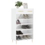 Sperrholz Schuhschrank glänzend weiß 60x35x105 cm von vidaXL, Schränke und Lagerung - Ref: Foro24-829598, Preis: 61,41 €, Rab...