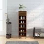 Zapatero madera de ingeniería roble marrón 30x35x105 cm de vidaXL, Armarios y almacenamiento - Ref: Foro24-829675, Precio: 55...