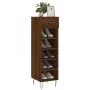 Zapatero madera de ingeniería roble marrón 30x35x105 cm de vidaXL, Armarios y almacenamiento - Ref: Foro24-829675, Precio: 55...