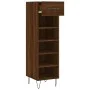 Zapatero madera de ingeniería roble marrón 30x35x105 cm de vidaXL, Armarios y almacenamiento - Ref: Foro24-829675, Precio: 55...
