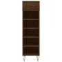 Zapatero madera de ingeniería roble marrón 30x35x105 cm de vidaXL, Armarios y almacenamiento - Ref: Foro24-829675, Precio: 55...
