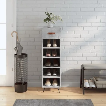 Engineered wood shoe rack in gray concrete, 30x35x105 cm. by vidaXL, Closets and storage - Ref: Foro24-829648, Price: 40,81 €...