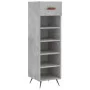 Engineered wood shoe rack in gray concrete, 30x35x105 cm. by vidaXL, Closets and storage - Ref: Foro24-829648, Price: 40,81 €...