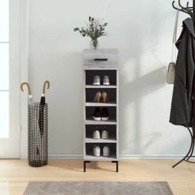 Zapatero madera de ingeniería gris Sonoma 30x35x105 cm de vidaXL, Armarios y almacenamiento - Ref: Foro24-829682, Precio: 43,...