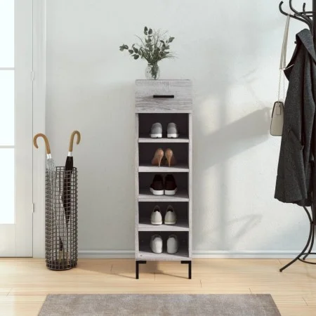Sonoma gray engineered wood shoe rack 30x35x105 cm by vidaXL, Closets and storage - Ref: Foro24-829682, Price: 43,79 €, Disco...