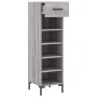 Sonoma gray engineered wood shoe rack 30x35x105 cm by vidaXL, Closets and storage - Ref: Foro24-829682, Price: 43,79 €, Disco...