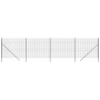 Cerca de alambre de acero galvanizado gris antracita 1,6x10 m