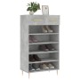 Betongraues Schuhregal aus Holzwerkstoff, 60 x 35 x 105 cm von vidaXL, Schränke und Lagerung - Ref: Foro24-829600, Preis: 56,...