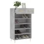 Concrete gray engineered wood shoe rack 60x35x105 cm by vidaXL, Closets and storage - Ref: Foro24-829600, Price: 56,87 €, Dis...