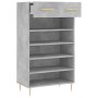 Betongraues Schuhregal aus Holzwerkstoff, 60 x 35 x 105 cm von vidaXL, Schränke und Lagerung - Ref: Foro24-829600, Preis: 56,...