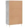 Concrete gray engineered wood shoe rack 60x35x105 cm by vidaXL, Closets and storage - Ref: Foro24-829600, Price: 56,87 €, Dis...