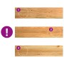 Peldaños de escalera 2 uds madera maciza roble marrón claro