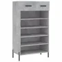 Concrete gray engineered wood shoe rack 60x35x105 cm by vidaXL, Closets and storage - Ref: Foro24-829624, Price: 58,58 €, Dis...