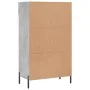 Concrete gray engineered wood shoe rack 60x35x105 cm by vidaXL, Closets and storage - Ref: Foro24-829624, Price: 58,58 €, Dis...