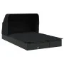 Double sun lounger with foldable canopy, made of black PE rattan, measuring 213x118x97 cm. by vidaXL, Loungers - Ref: Foro24-...