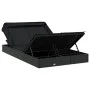Sonnenliege für 2 Personen Klappmarkise PE Rattan schwarz 213x118x97 cm von vidaXL, Liegen - Ref: Foro24-319652, Preis: 278,4...