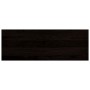 Peldaños de escalera 2 uds madera maciza roble marrón oscuro