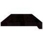 Peldaños de escalera 2 uds madera maciza roble marrón oscuro