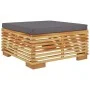 Juego muebles de jardín 6 piezas y cojines madera maciza teca de vidaXL, Conjuntos de jardín - Ref: Foro24-3100854, Precio: 9...