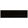 Peldaños de escalera 2 uds madera maciza roble marrón oscuro