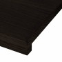 Peldaños de escalera 2 uds madera maciza roble marrón oscuro