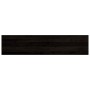Peldaños de escalera 2 uds madera maciza roble marrón oscuro