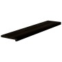 Peldaños de escalera 2 uds madera maciza roble marrón oscuro